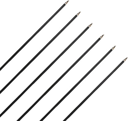 31.5Inch Carbon Arrow Targeting Practice Hunting Arrows Spine 400 for Compound & Recurve & English Long Bow with Removable Tips (Pack of 12)