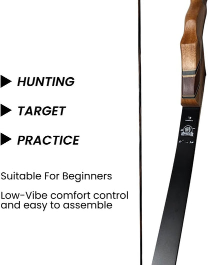 Archery 58" 60" Hunting Recurve Bow, Bow and Arrow Set for Adults Youth Beginner Hunting Targeting Archery