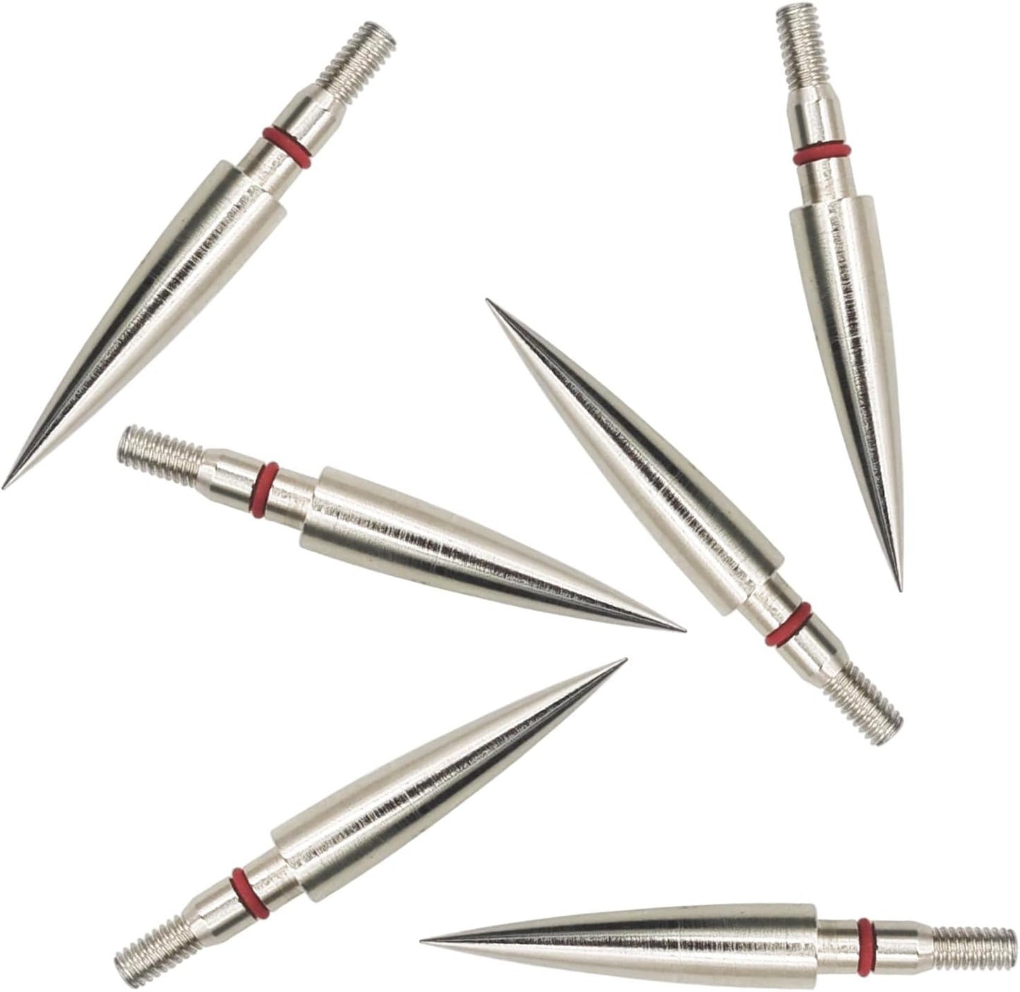 Archery Field Points Practice Field Tips100/125/150/200/300 Grains Archery Target Practice Hunting Broadheads Points Arrow Tip for Recurve Compound Bow Standard Threaded Screw-In Arrow